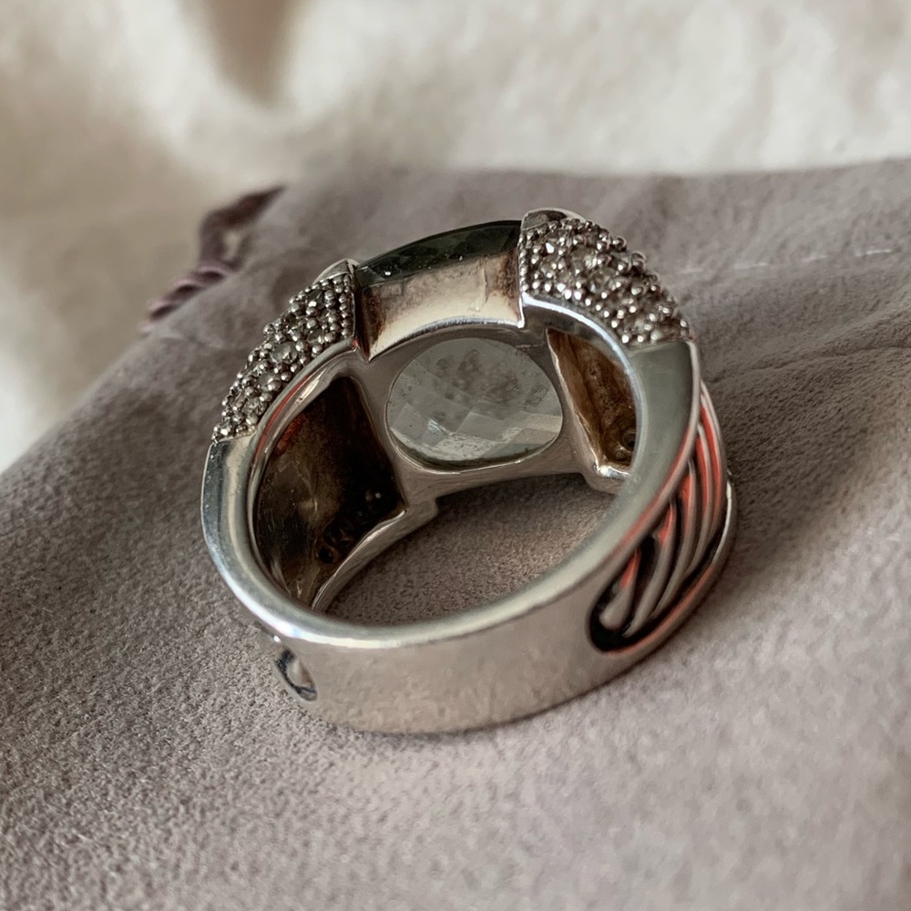 EUC - David Yurman Prasiolite and Diamond Ring - Picture 9 of 16